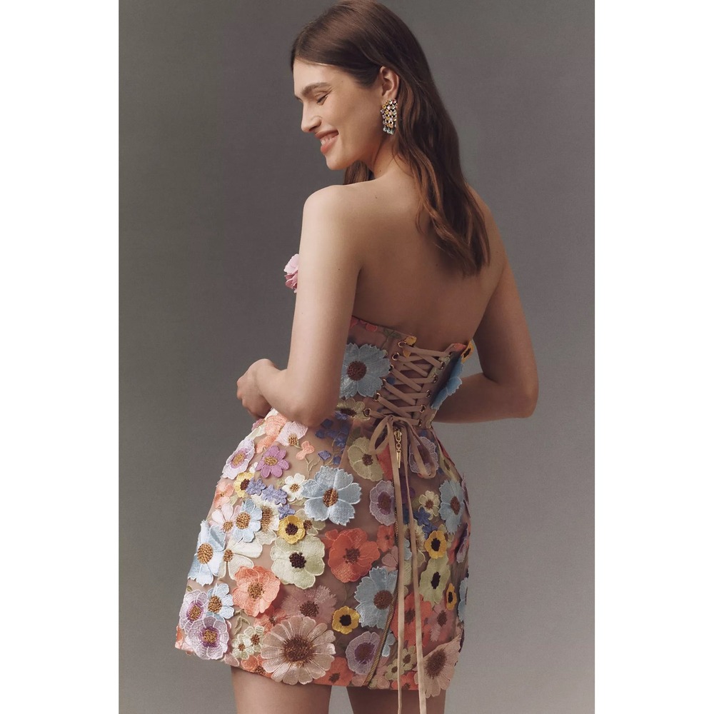 NWT Bronx and Banco Bouquet Maraya Mini Dress $750 - Size 2 / XS - Picture 16 of 16